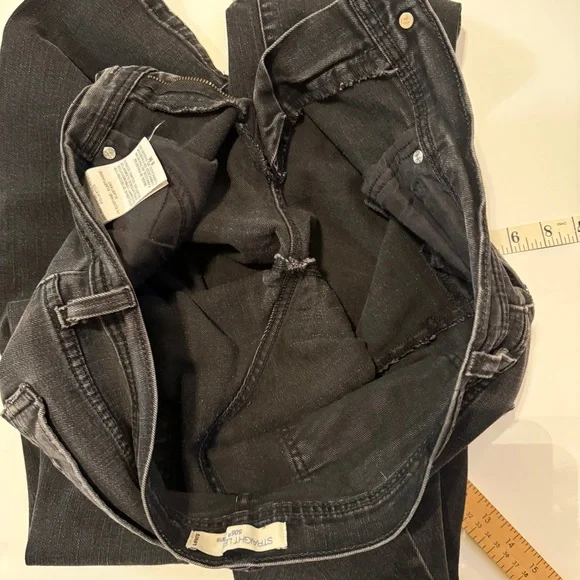 💖 Vintage Y2K Black Levi’s 505 Straight Leg Jeans - Picture 15 of 17